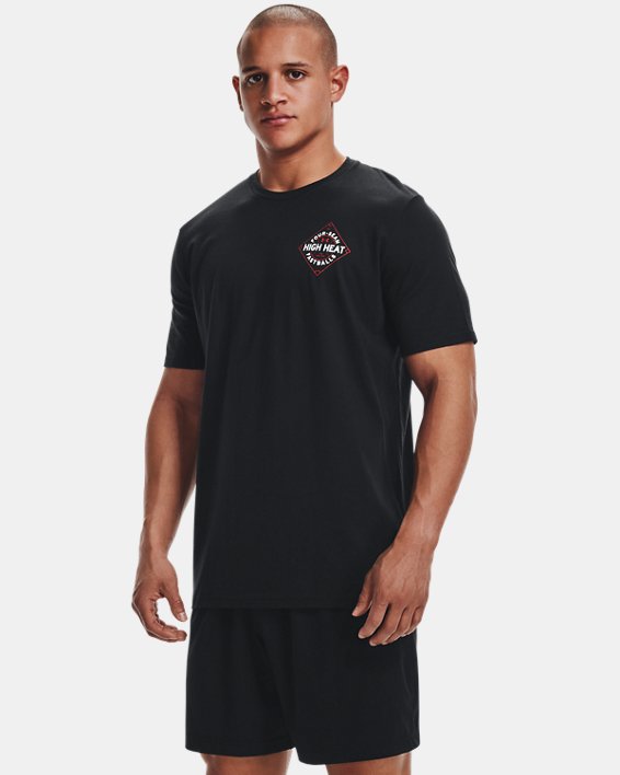 Men's UA Baseball High Heat T-Shirt, Black, pdpMainDesktop image number 0